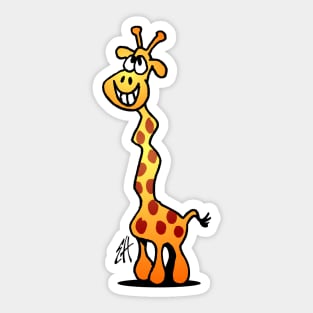 Joyful giraffe Sticker